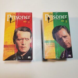The Prisoner VHS Tapes Set One and Two "New Sealed" and 3 Prisoner Books Bundle